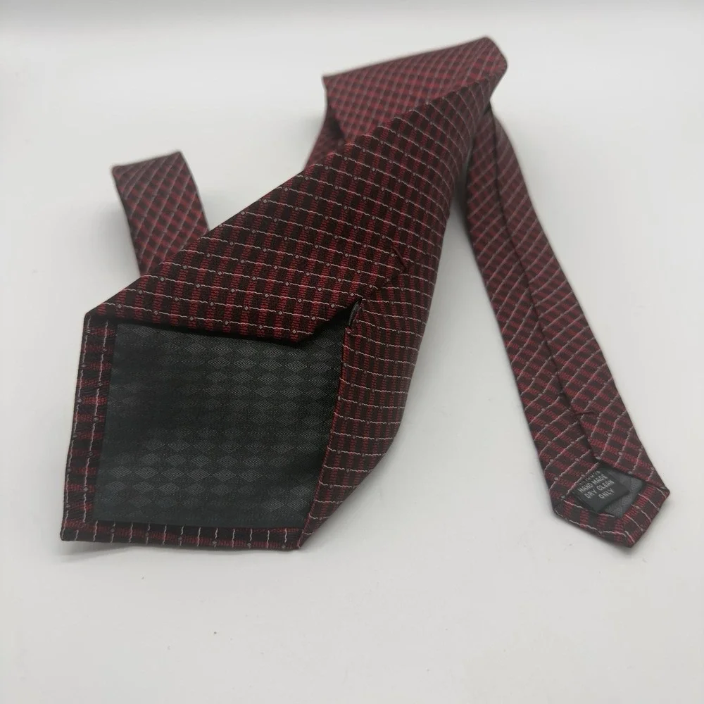 Men's Bocara Tie Necktie Red Black & Blue 100% silk‎ 60